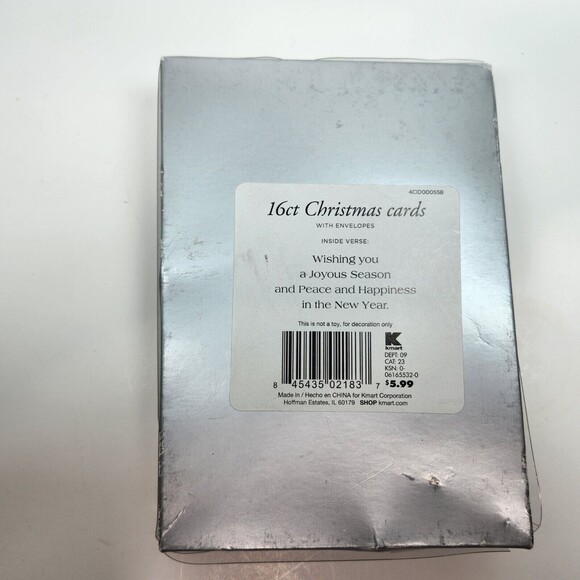 Vintage Christmas Cards Dove Peace on Earth  & Box 16 Ct. & Envelopes 7 X 5 in - Picture 8 of 10